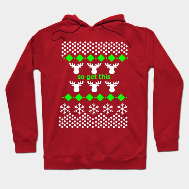 Supernatural Ugly Christmas Sweater Hoodie by deadlydelicatedesigns